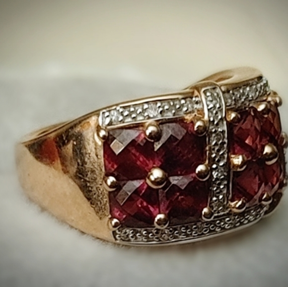 Genuine garnet ring - Picture 3 of 6